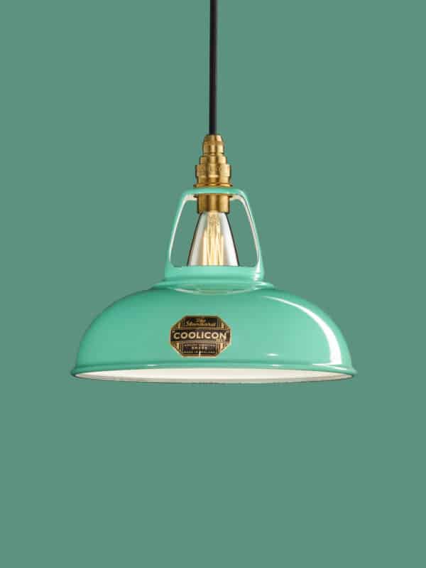 CL01-TEL-SK01-BRS-Fresh-Teal-Brass-BACKDROP-Coolicon-Lighting-Ltd Coolicon Original 1933 Fresh Teal - Small